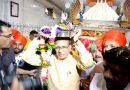 मुख्यमंत्री चौहान ने बरखेड़ी अहीर मोहल्ला के राधा कृष्ण मंदिर पहुंचकर भगवान कृष्ण के दर्शन किए